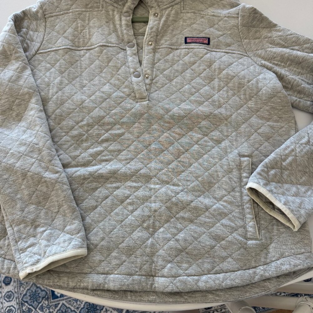 Vineyard Vines Quilted Dreamcloth Snap Shep Shirt-Large - Picture 2 of 4